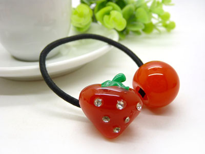 日韩版发绳橡皮筋头饰	扎头发饰品头绳 大圆球果冻糖果色发圈