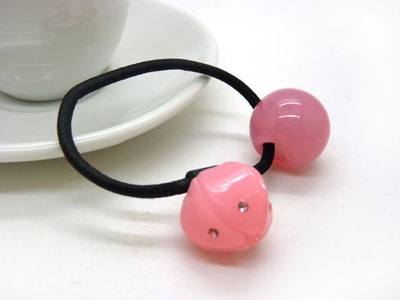 日韩版发绳橡皮筋头饰	扎头发饰品头绳 大圆球果冻糖果色发圈