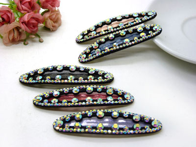 韩版经典发饰水滴款镂空水钻BB夹顶夹边夹刘海夹对夹压发头饰