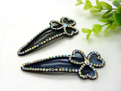 韩版经典发饰水滴款镂空水钻BB夹顶夹边夹刘海夹对夹压发头饰