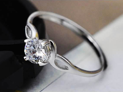 新款 仿真戒子结婚指环女款八心八箭锆石-12号