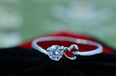 仿真结婚钻石戒指 潮女饰品婚戒指盒珠联璧合 -14号