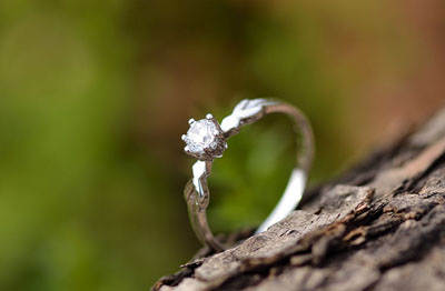 仿真结婚钻石戒指 潮女饰品婚戒指盒珠联璧合 -11号