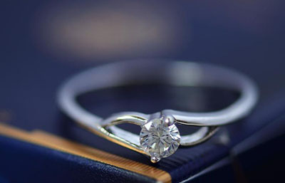 仿真结婚钻石戒指 潮女饰品婚戒指盒珠联璧合 -11号