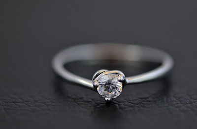 仿真结婚钻石戒指 潮女饰品婚戒指盒珠联璧合 -10号