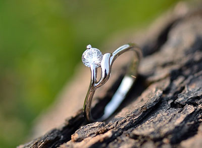 仿真结婚钻石戒指 潮女饰品婚戒指盒珠联璧合 -10号