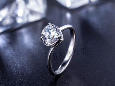 仿真结婚钻石戒指 潮女饰品婚戒指盒珠联璧合 -10号