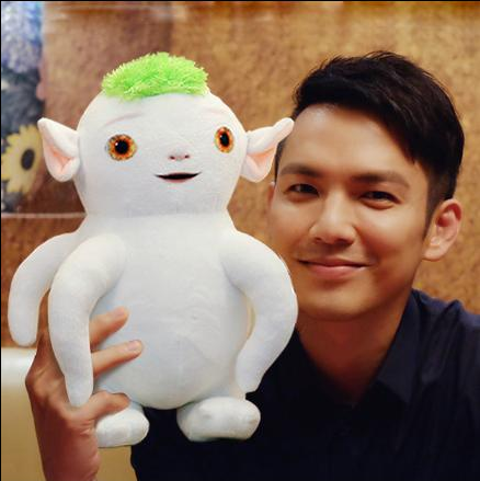 小号35cm可爱发光音乐胡巴公仔捉井妖柏记然毛绒玩具