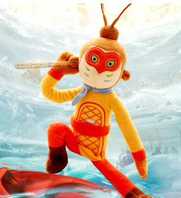 1号100cm大圣归来公仔发光有音乐语音西游记孙悟空 儿童毛绒玩具