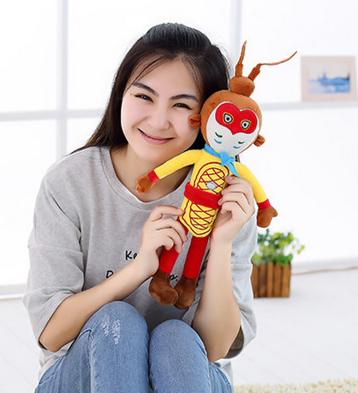 2号无光无声音75cm大圣归来公仔西游记孙悟空	 儿童毛绒玩具