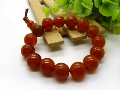 正品凉山南红玛瑙手串手链 精品冰种飘花鸡血 南红玛瑙手链手串（赠礼盒）