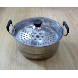 不锈钢锅 蒸锅 汤锅 不锈钢多用锅 -24cm蒸锅	