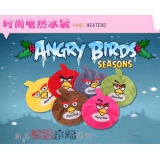 优质短绒圆形卡通小鸟热水袋/电暖宝-混色	