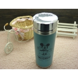 新款 男女士保温杯双层真空不锈钢 中长米奇420ML-779