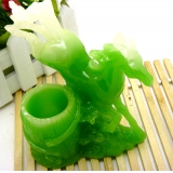 仿玉马笔筒摆件 小件工艺品 玉马 笔筒/玉马笔筒