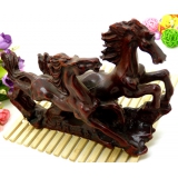 红木马如意马 办公室摆件招财 红木马