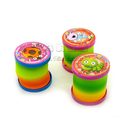 幼儿园早教玩具开发智力创意怀旧 彩虹圈塑料弹簧圈魔术圈弹力圈 -彩虹圈139