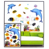 幼儿园教室主题墙装饰品 DIY立体层层贴 3D海底鱼世界海洋鱼组合	