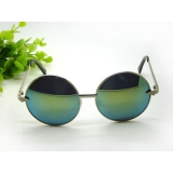 太阳镜彩膜男女士反光圆脸复古墨镜大框蛤蟆镜驾驶眼镜-8269-38号	