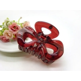 韩国 摔不断树脂镂空蝴蝶结发爪夹盘发发饰 发夹-9331