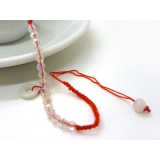 手工编织红绳玉器手链 花生玉吊坠手绳批发 ----B029