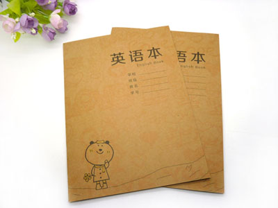 新款 牛皮封面英语本记笔...
