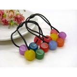 日韩版发绳橡皮筋头饰	扎头发饰品头绳 大圆球果冻糖果色发圈