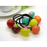 日韩版发绳橡皮筋头饰	扎头发饰品头绳 大圆球果冻糖果色发圈