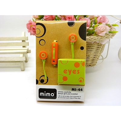 正品 MIMO 通用耳机电脑mp3手机耳机线控入耳式耳塞耳麦带话筒 -8号