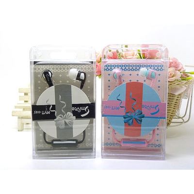 韩版糖果色重低音带麦 可爱通用型情侣MP3入耳式耳机耳麦 -8号