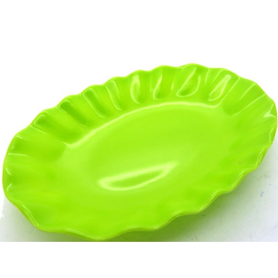 密胺餐具盘 密胺仿瓷树脂盘 彩色韩式盘 饭店家庭盘----韩国环保密胺0510盘