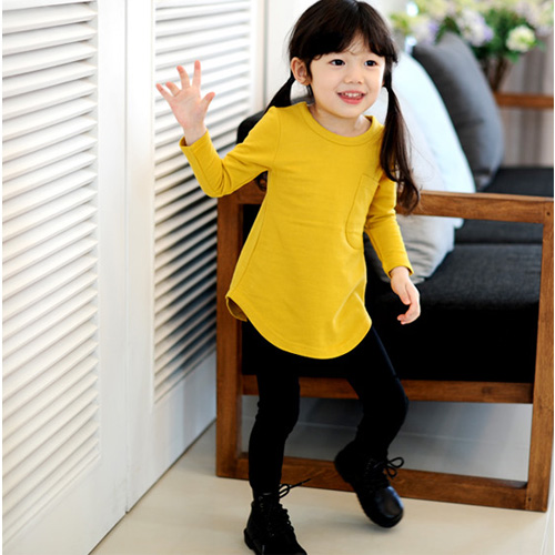 儿童9分平口糖果色打底裤-混色	