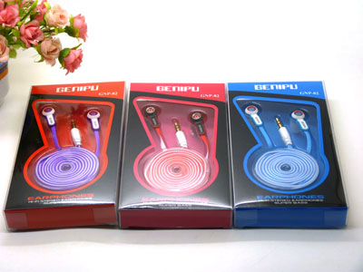 GENIPU 低音炮面条耳机入耳式手机电脑MP3通用耳机 -21号	