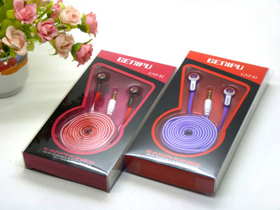 GENIPU 低音炮面条耳机入耳式手机电脑MP3通用耳机 -21号