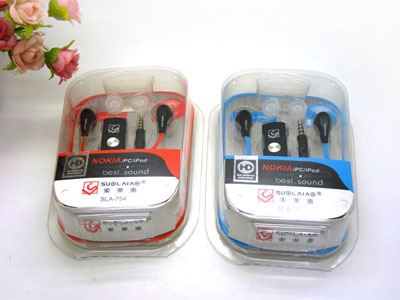 NOLIA 通用耳机耳塞式带话筒耳麦运动耳机 -17号