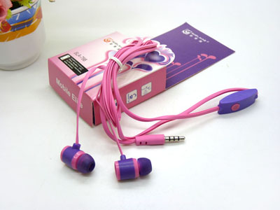 索茉奥 通用耳机耳塞式带话筒耳麦运动耳机 -17号