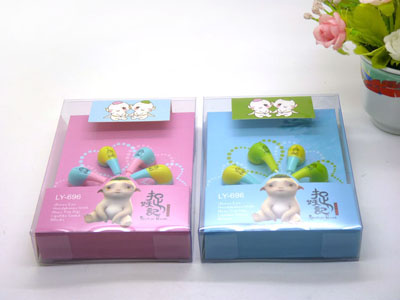 捉妖记耳机炫色扁线带麦耳机iPhone小米HTC三星通用手机耳机 -16号