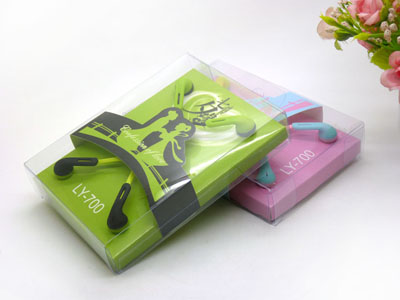 2对装双色面条扁线耳机手机mp3情侣耳机  -16号