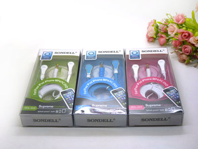 SONDELL 手机耳机电脑 通用耳塞式运动耳机重低音线控入耳式耳塞 -14号	