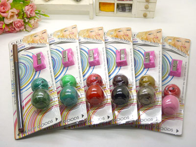 正品ORD 转笔刀+眉笔+指甲油 化妆工具4件套 -A09