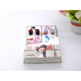 2对装双色面条扁线耳机手机mp3情侣耳机 -16号