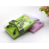 2对装双色面条扁线耳机手机mp3情侣耳机  -16号