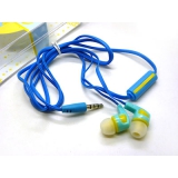 韩版糖果色重低音带麦 可爱通用型情侣MP3入耳式耳机耳麦 -8号