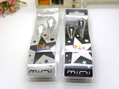 正品MINI手机线控耳机...