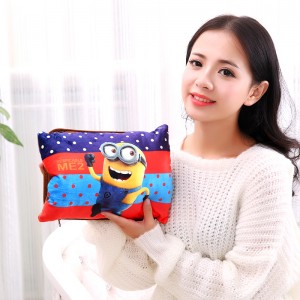 印花双插手可拆卸电热卡通热水袋暖手宝大嘴猴