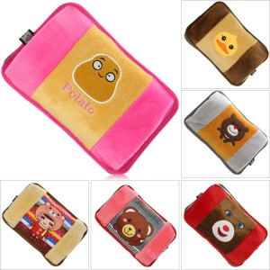 智能控温冬季必备电热北极绒枕型热水袋暖手宝-802混色款