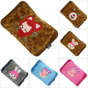 智能控温、防爆冬季必备电热北极绒枕型热水袋暖手宝-801混色款