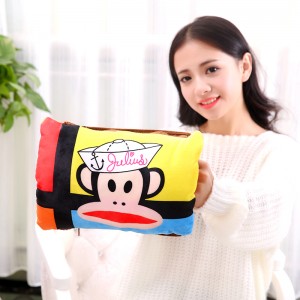 印花双插手可拆卸电热卡通热水袋暖手宝大嘴猴