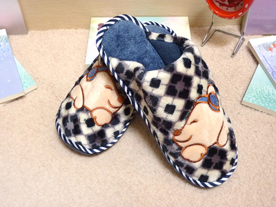 秋冬季男女居家鞋保暖防滑地板拖鞋 毛绒情侣鞋清新格子棉拖鞋