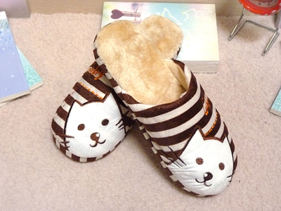 可爱小熊棉拖鞋 冬季毛绒保暖地板厚底大童